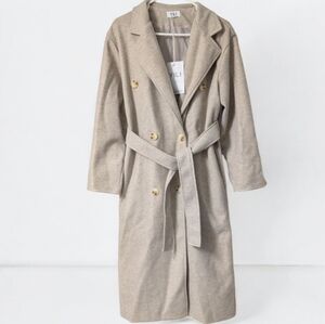 Nwt! YILI Double-Breasted Coat